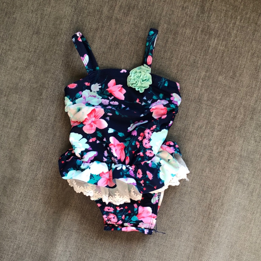 Circo ruffle baby bathing suit sz 9 months